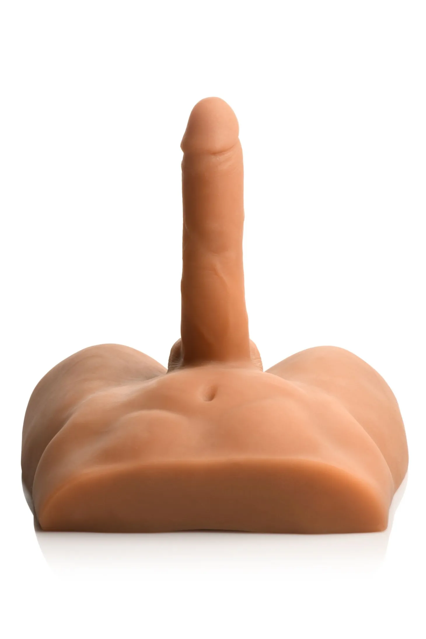 JOCK - Ass Masturbator met Positioneerbare Dildo - Mediumkleurig