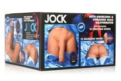 JOCK - Automatisch Knijpende & Vibrerende Masturbator - Medium