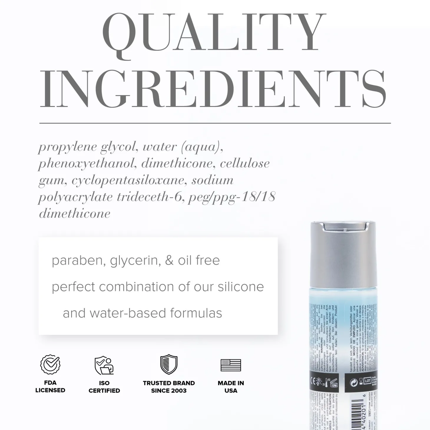 JO - Classic Hybride Glijmiddel - 240 ml