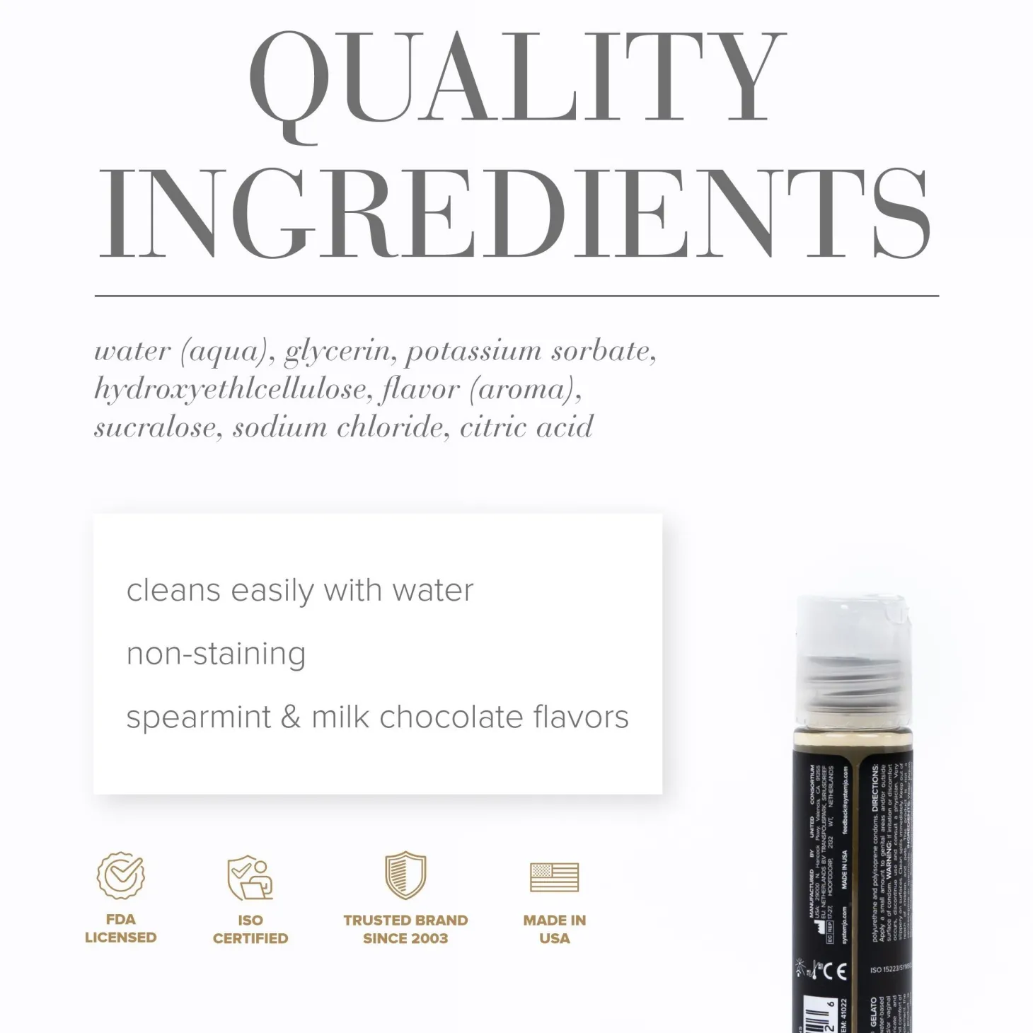 JO - Gelato Mint Chocolade Glijmiddel - 30 ml