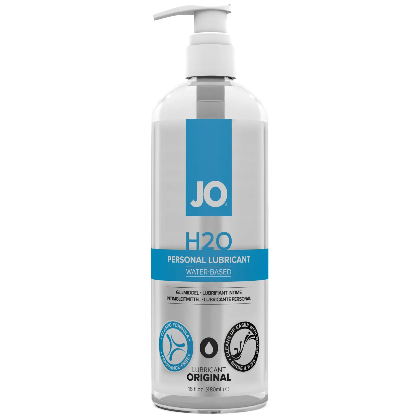 JO - H2O Glijmiddel Op Waterbasis - 480 ml