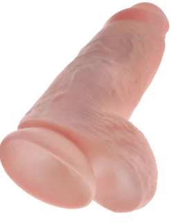 King Cock Chubby Realistische Dildo Met Balzak - 18 cm