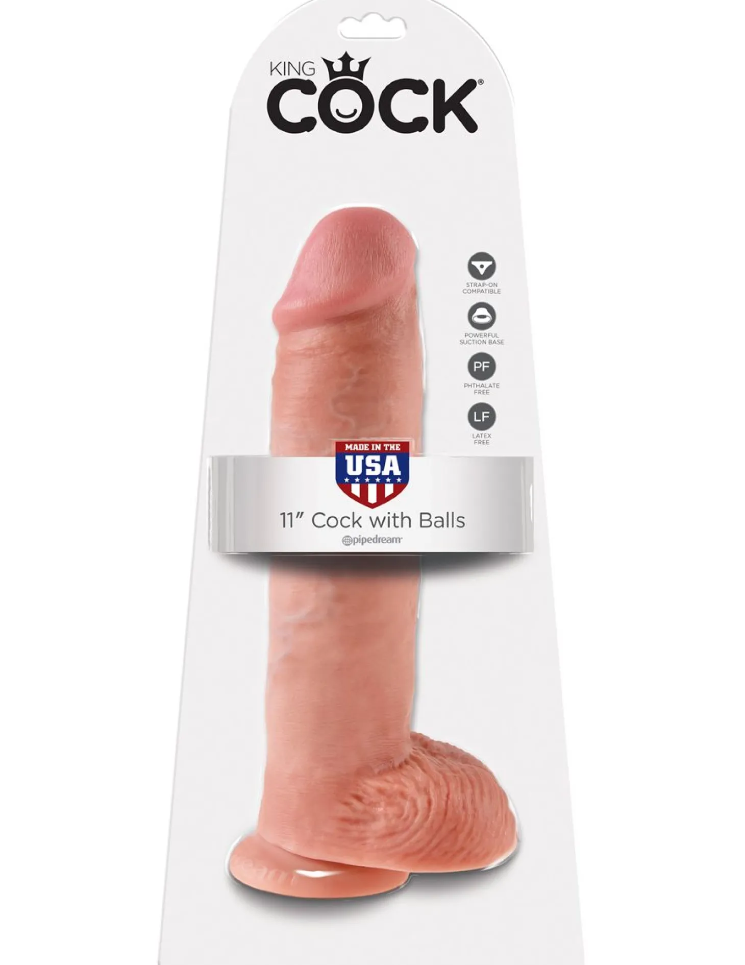 King Cock dildo Met Balzak - 28,5 cm
