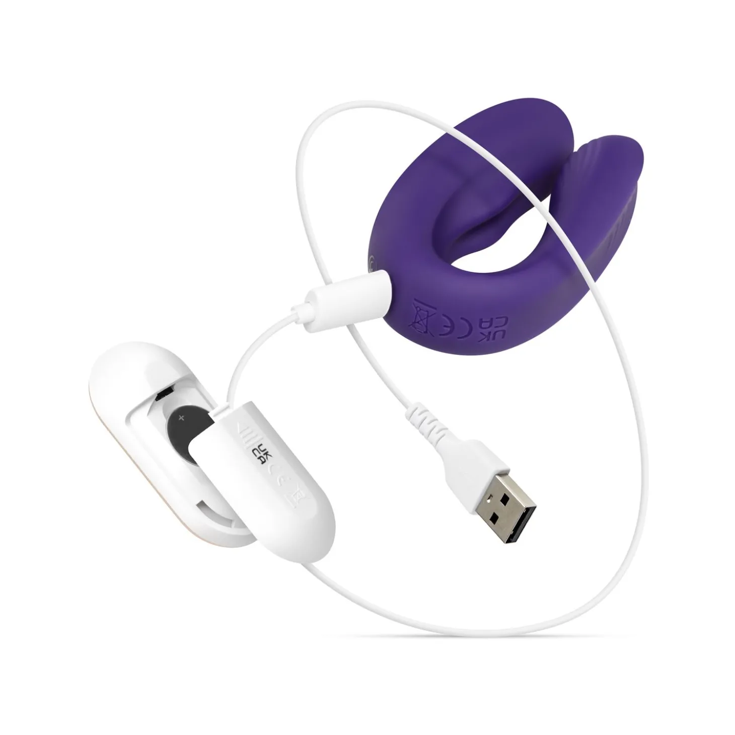 Koppel Vibrator met Afstandsbediening - Paars