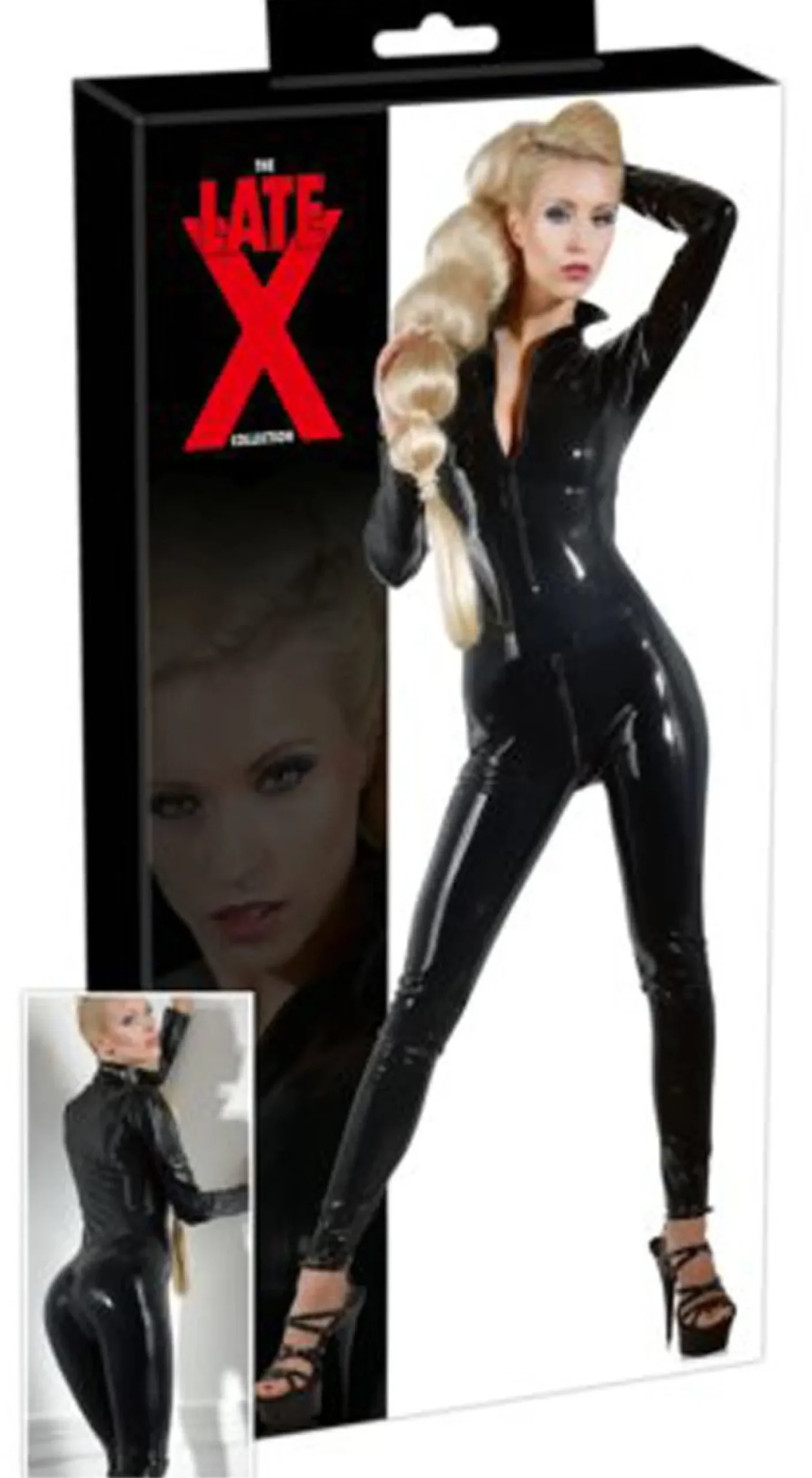 Latex Catsuit Met Ritsen