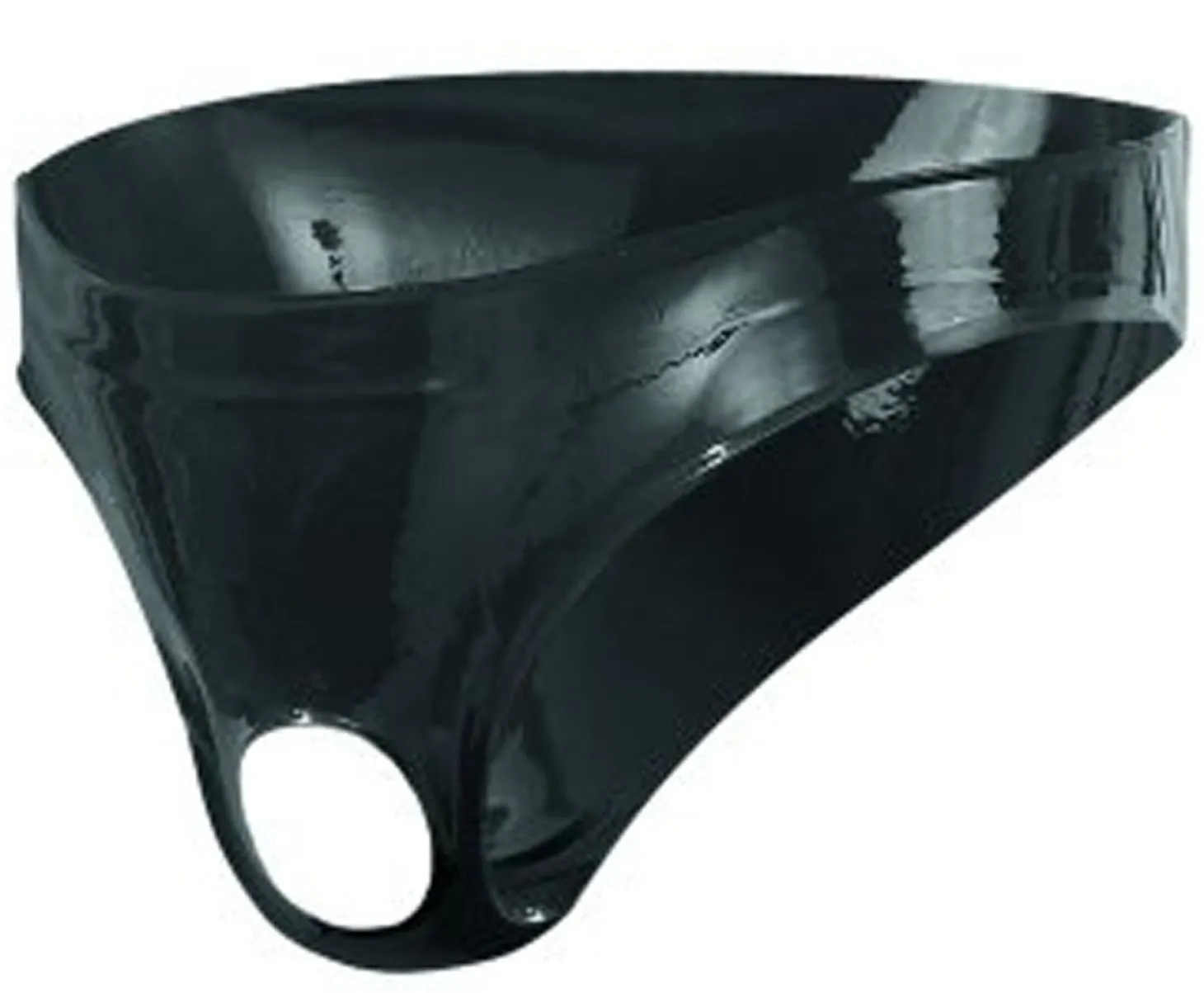Latex Herenslip Met Opening