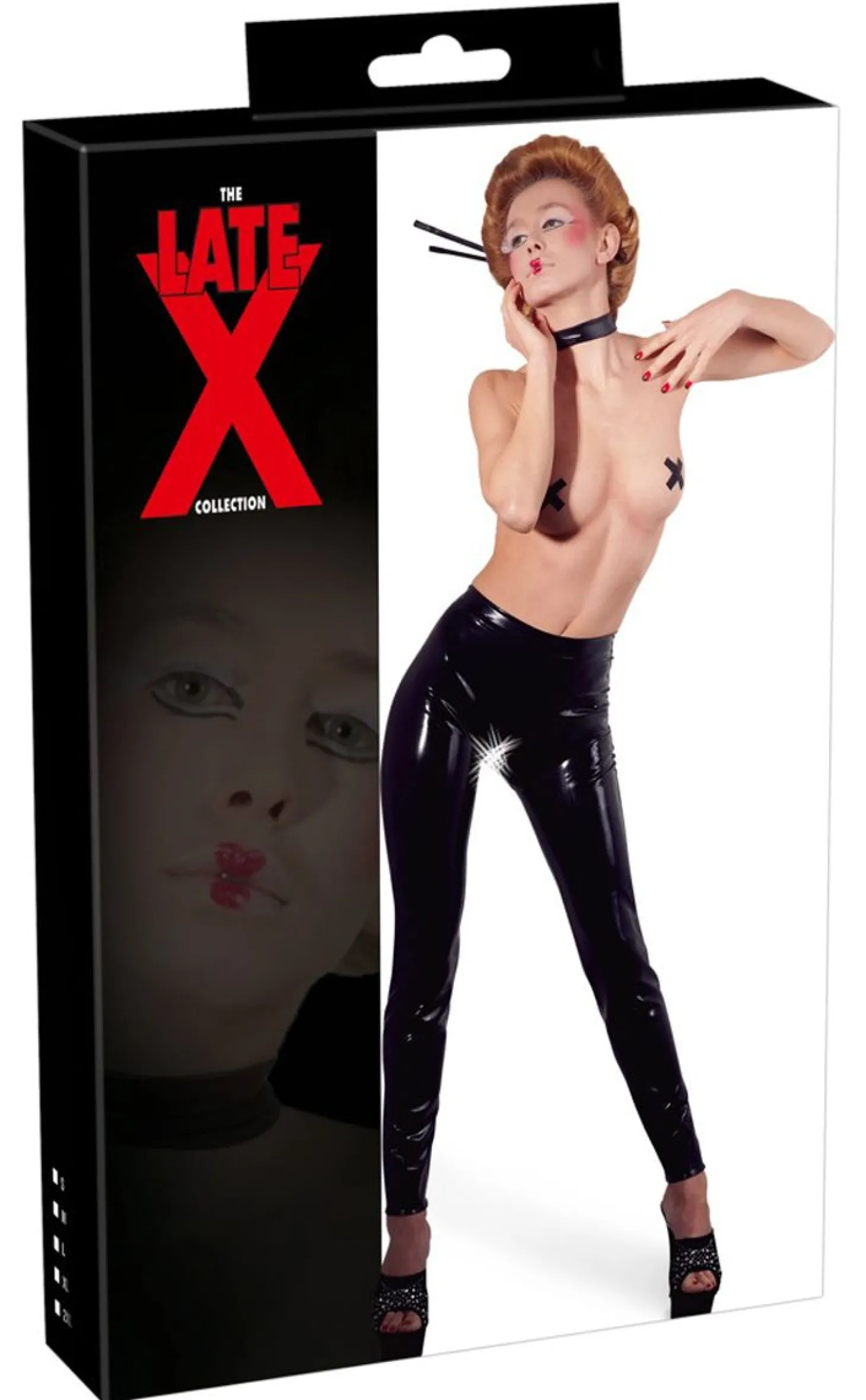 Latex Legging Met Open Kruis