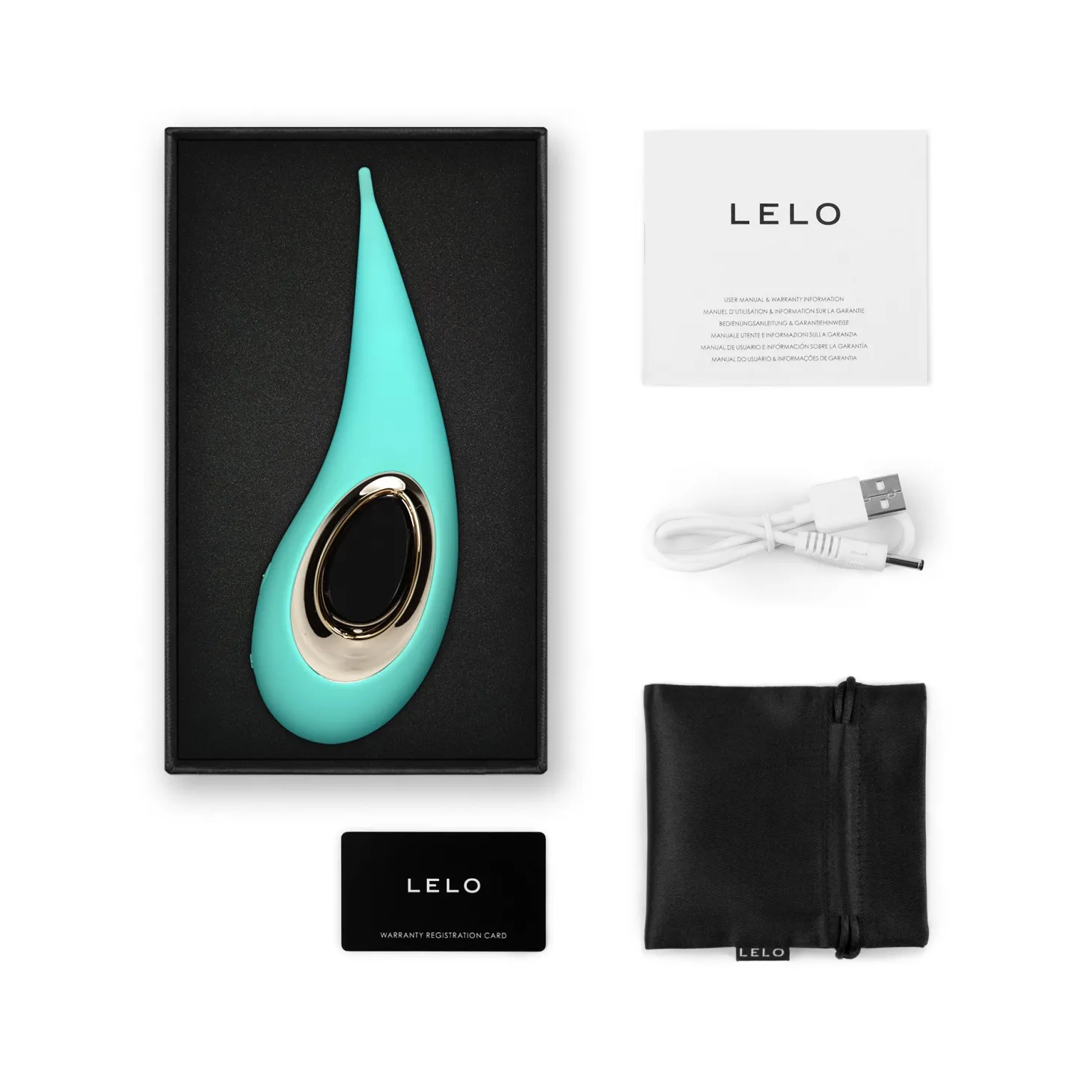 LELO - Dot External Clitoral Pinpoint Vibrator - Turquoise