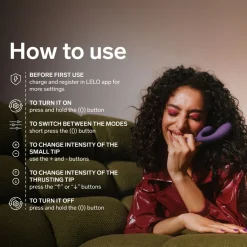 LELO - INA Thrust Dual-Action Massager - Black