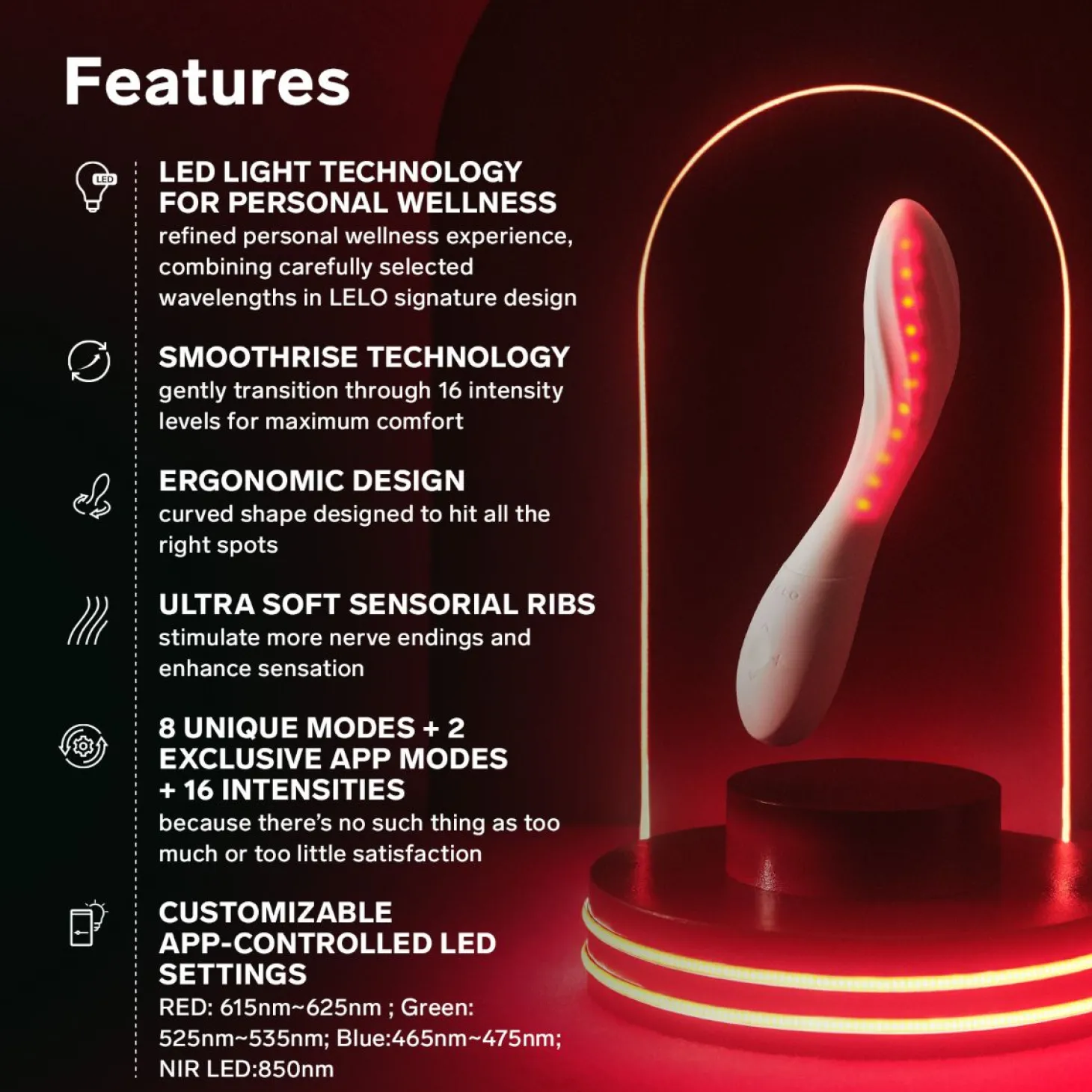 LELO - MONA Spectra G-Spot Vibrator - App Control