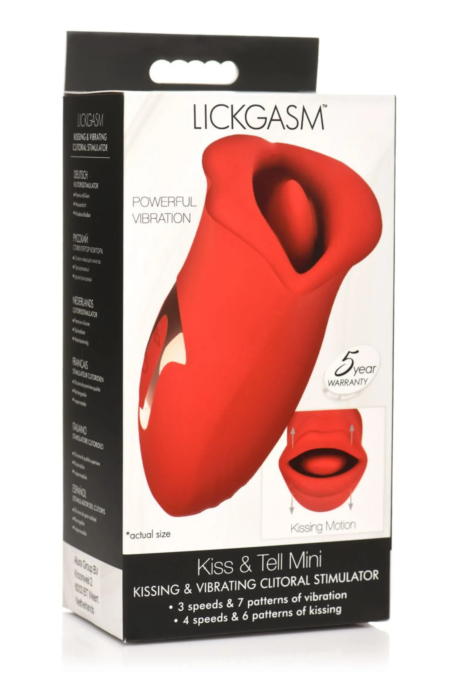 Lickgasm - Kus Vibrerende Clitoris Stimulator - Rood