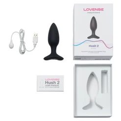 Lovense - Hush 2 Vibrerende Buttplug Met App - Zwart