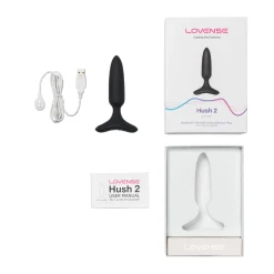 Lovense - Hush 2 Vibrerende Buttplug Met App - Zwart