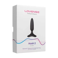 Lovense - Hush 2 Vibrerende Buttplug Met App - Zwart