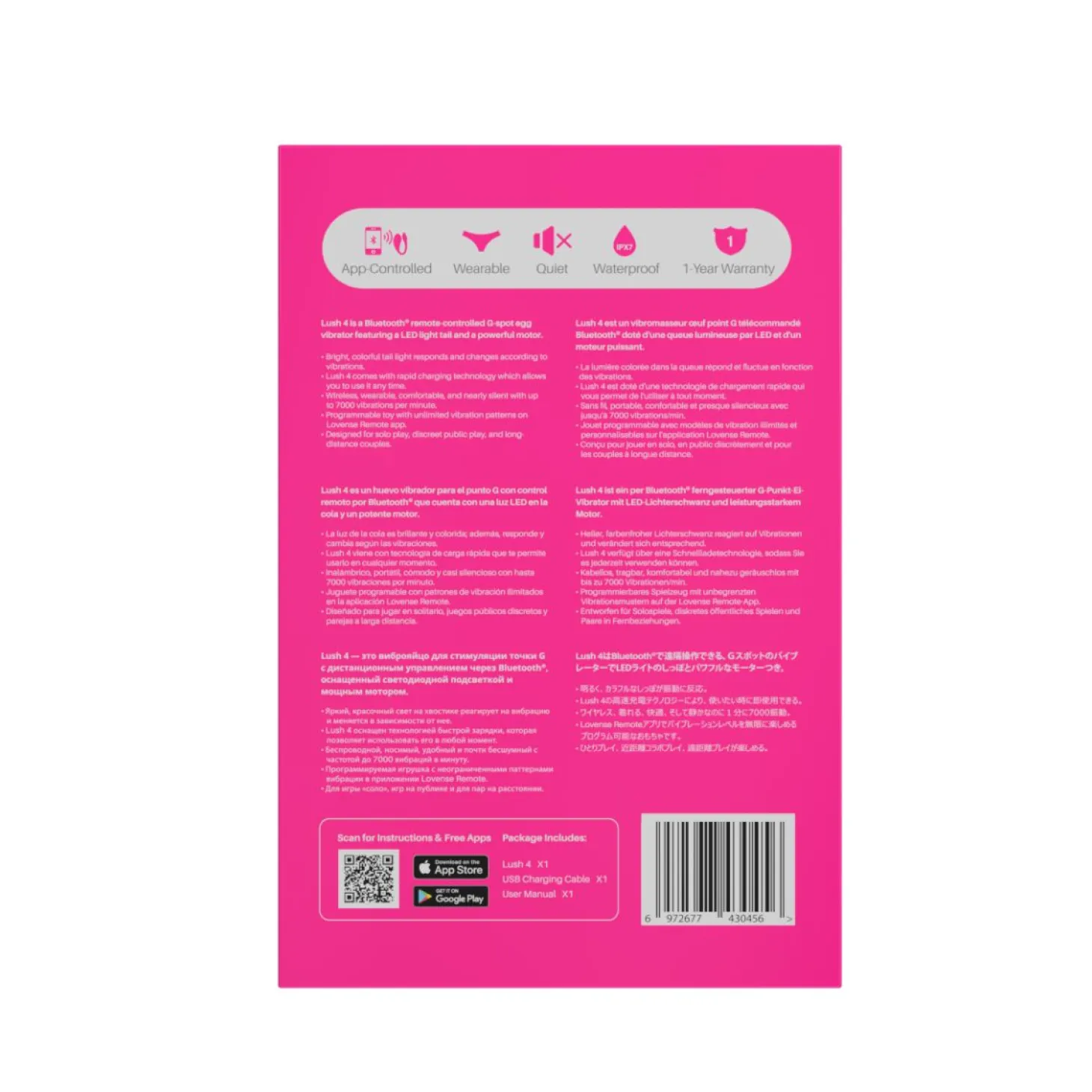 Lovense Lush 4 - Vibratie Eitje