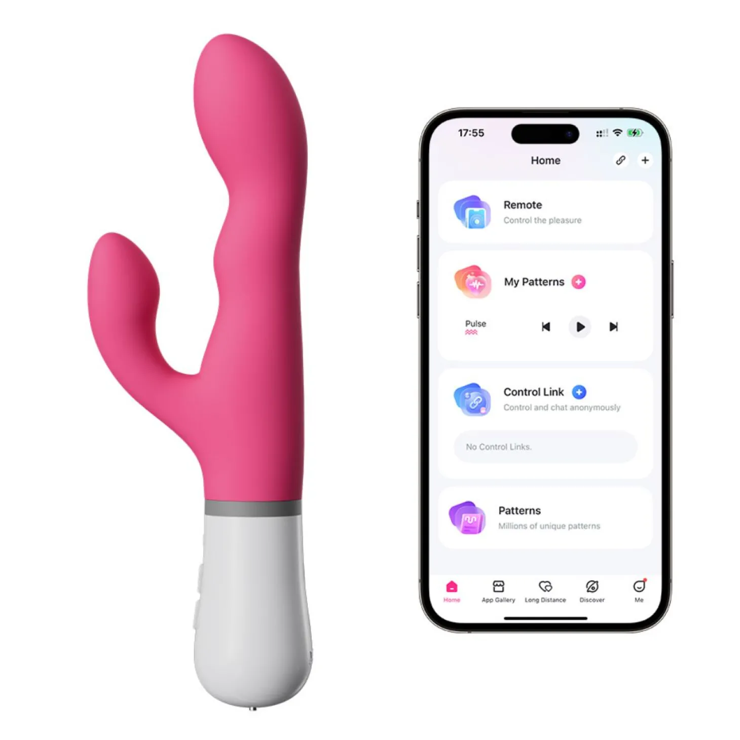 Lovense - Nora G-spot Vibrator Met App - Roze