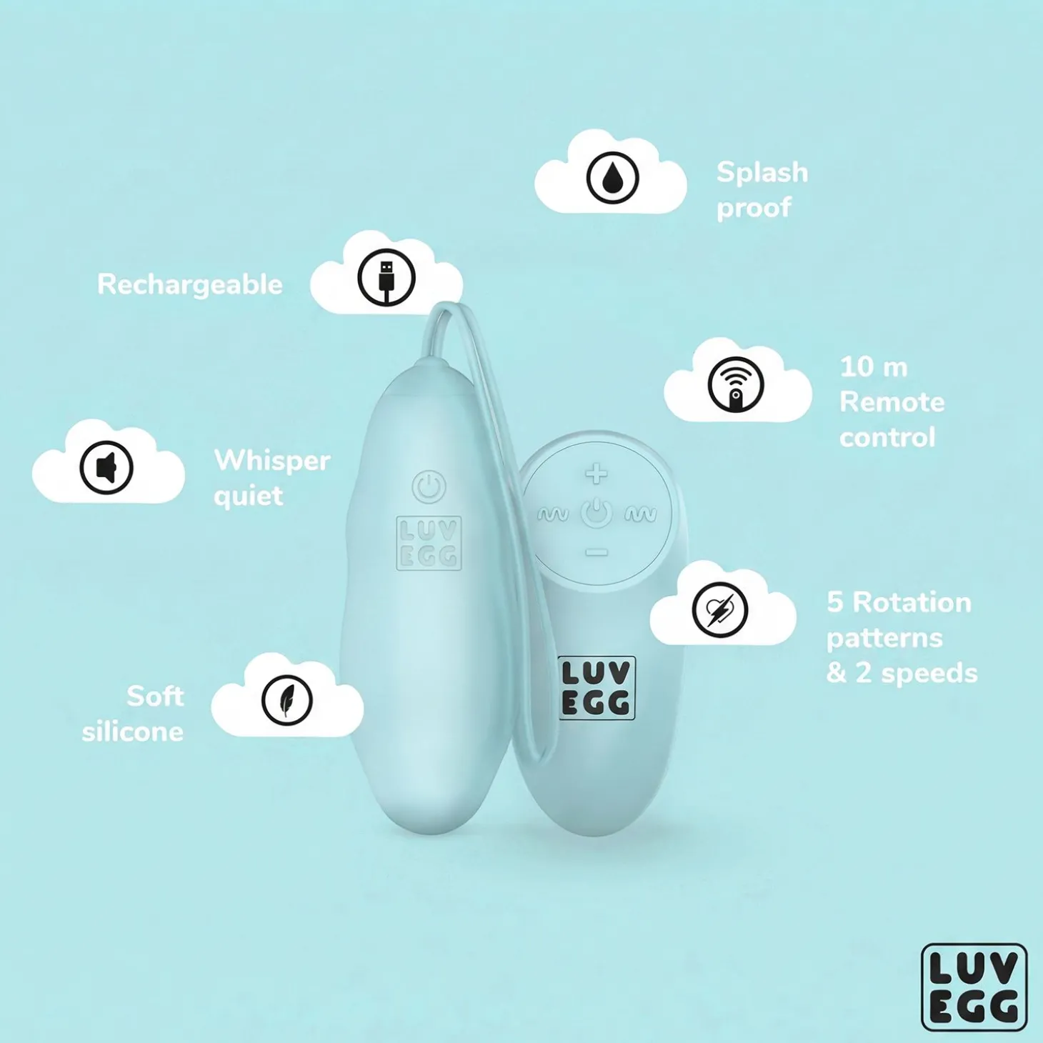 LUV EGG - Rotating Luv Egg - Groen