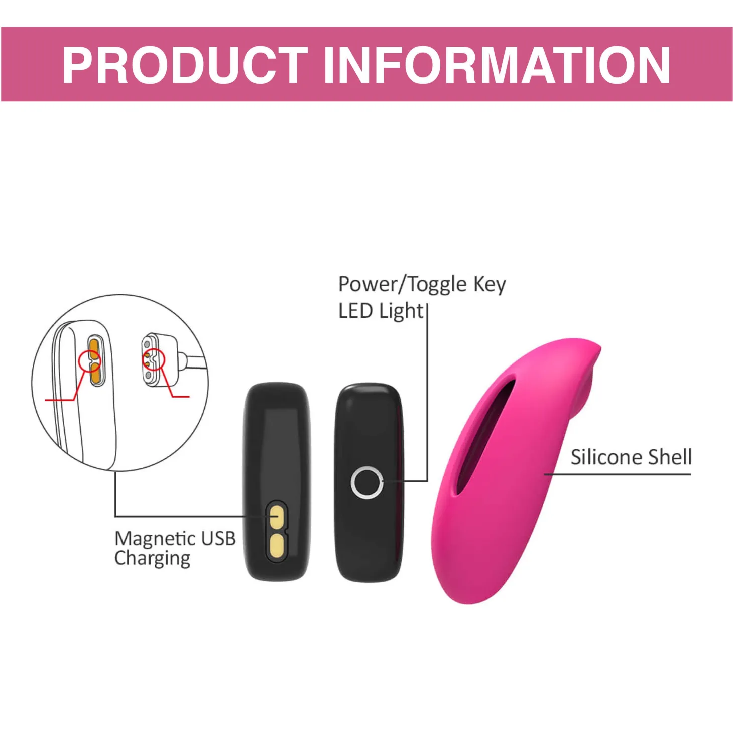 Magic Motion - Candy Met App Bedienbare Panty Vibrator - Roze