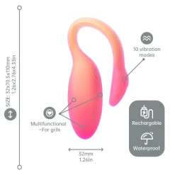 Magic Motion - Flamingo Max Vibrerend Ei en Kegeltrainer in 1  - Oranje
