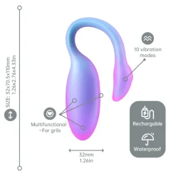 Magic Motion - Magic Flamingo Max Vibratie Ei - Blauw