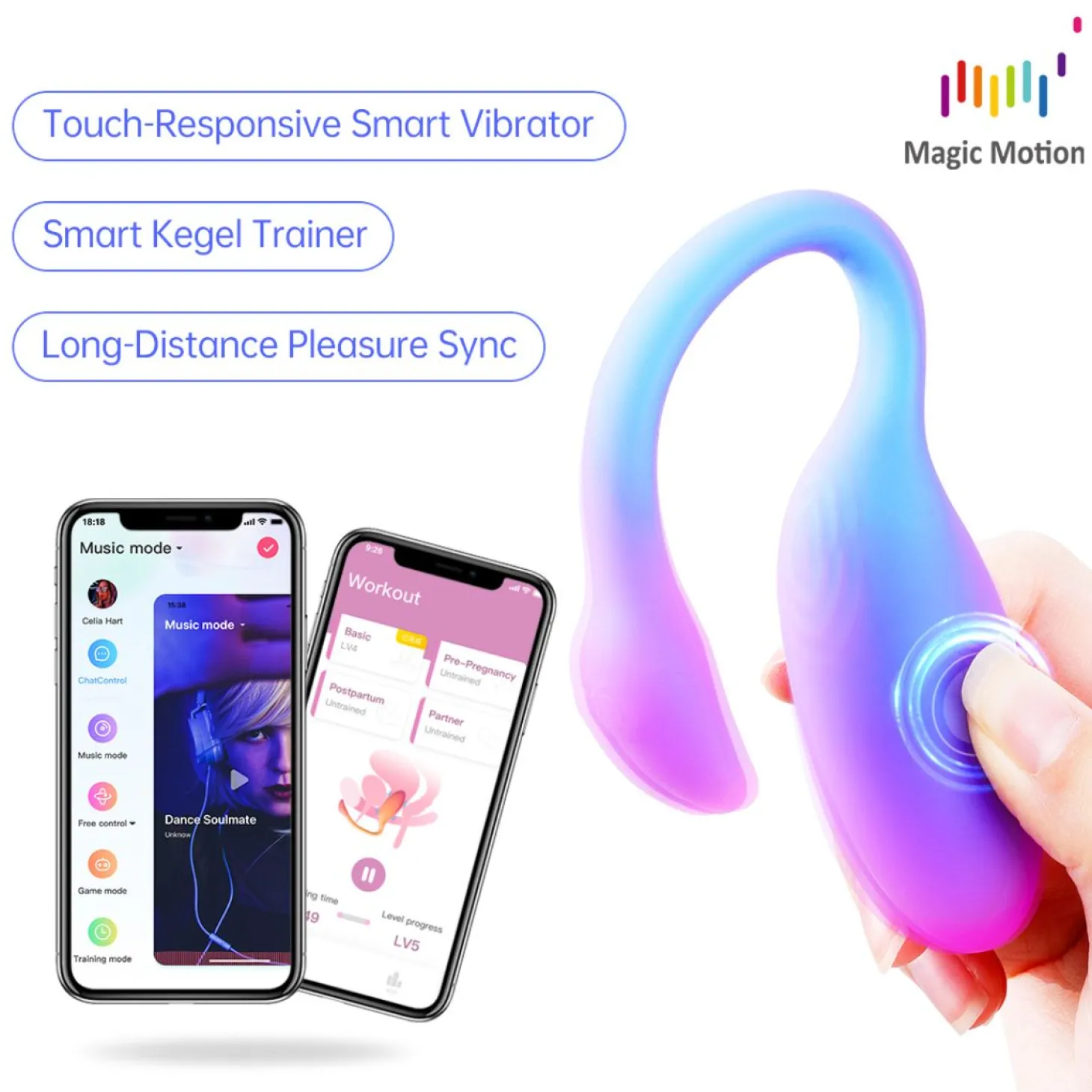 Magic Motion - Magic Flamingo Max Vibratie Ei - Blauw