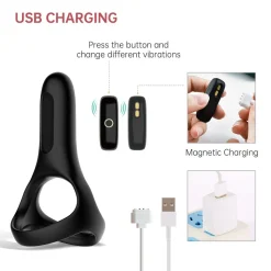 Magic Motion - Rise Smart Vibrerende Cockring - Black