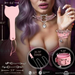 Master Series - Kitty Bondage Set - Roze
