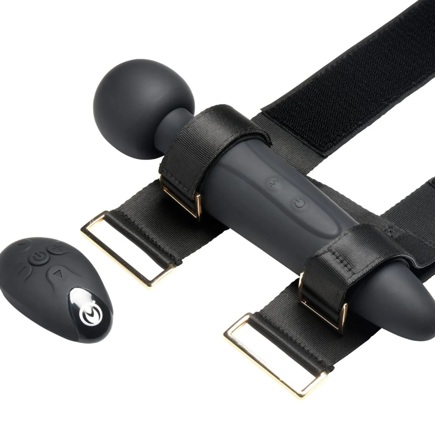 Master Series - Thunderstick Wand met Dijbeenband - Zwart