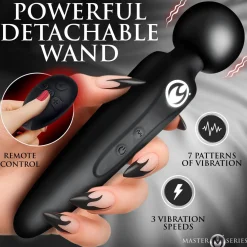 Master Series - Thunderstick Wand met Dijbeenband - Zwart