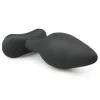 Medium Zwarte Siliconen Buttplug