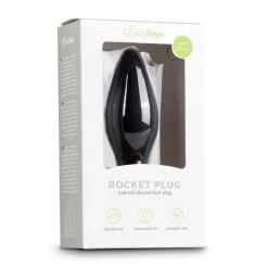 Medium Zwarte Siliconen Buttplug