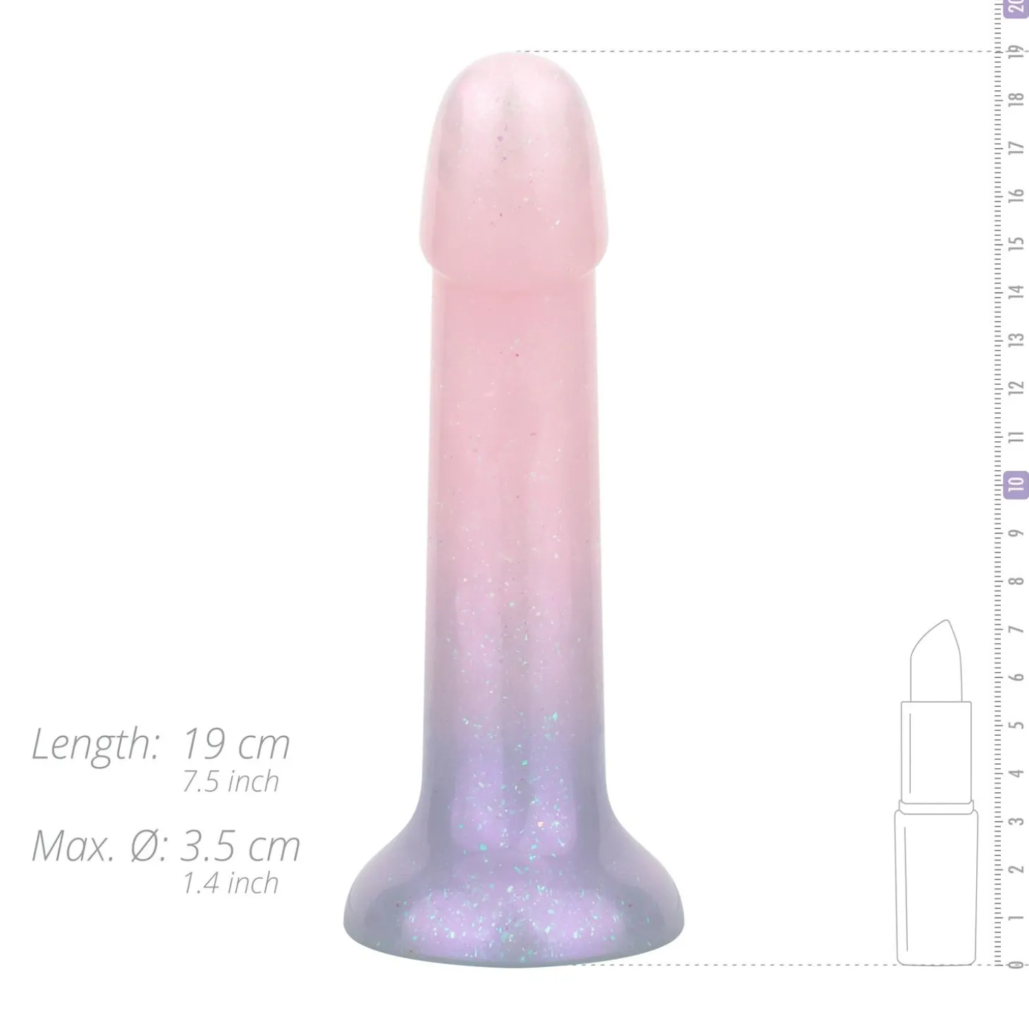 Mermaid Ombre Dildo - 19 cm