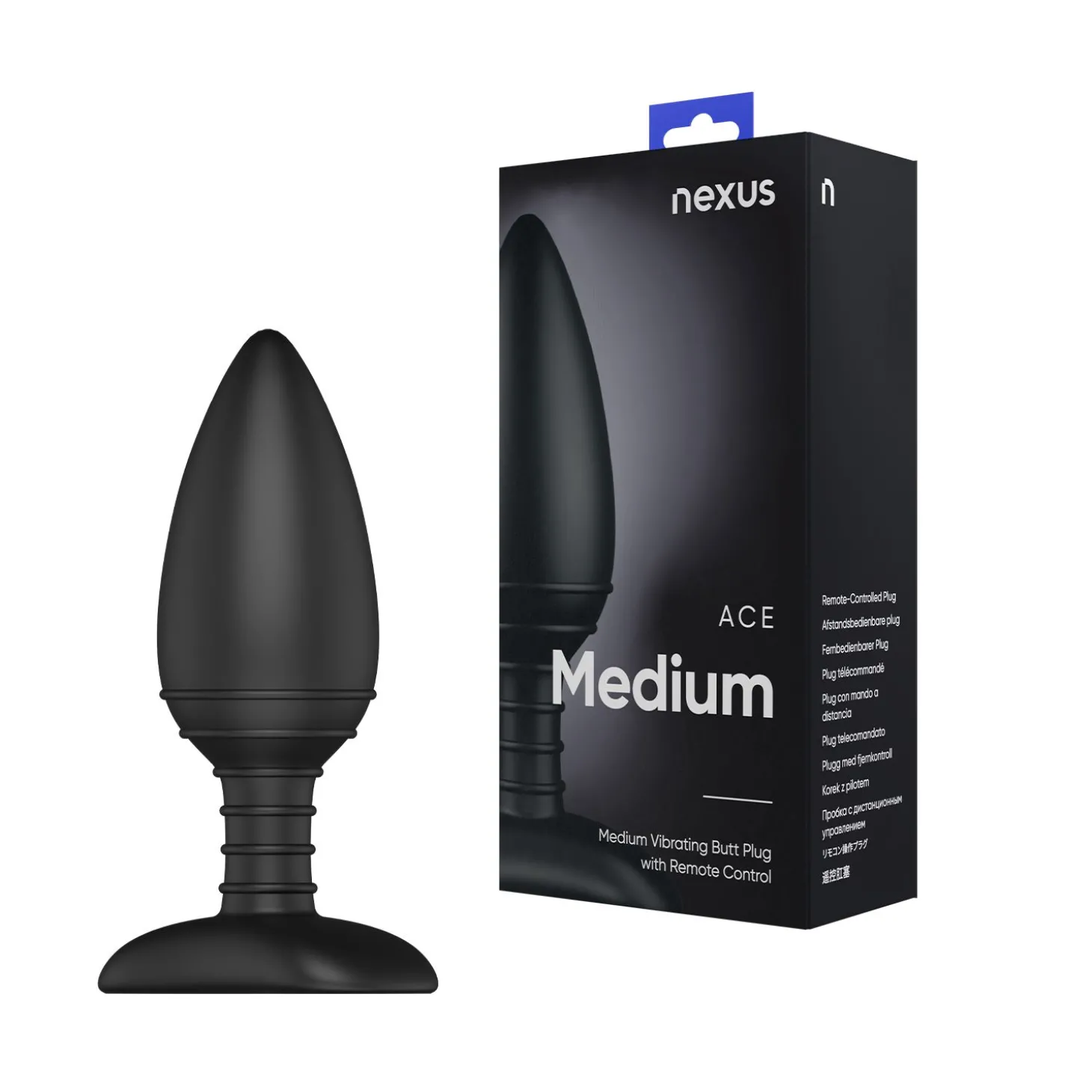 Nexus - Ace Vibrerende Buttplug - Medium