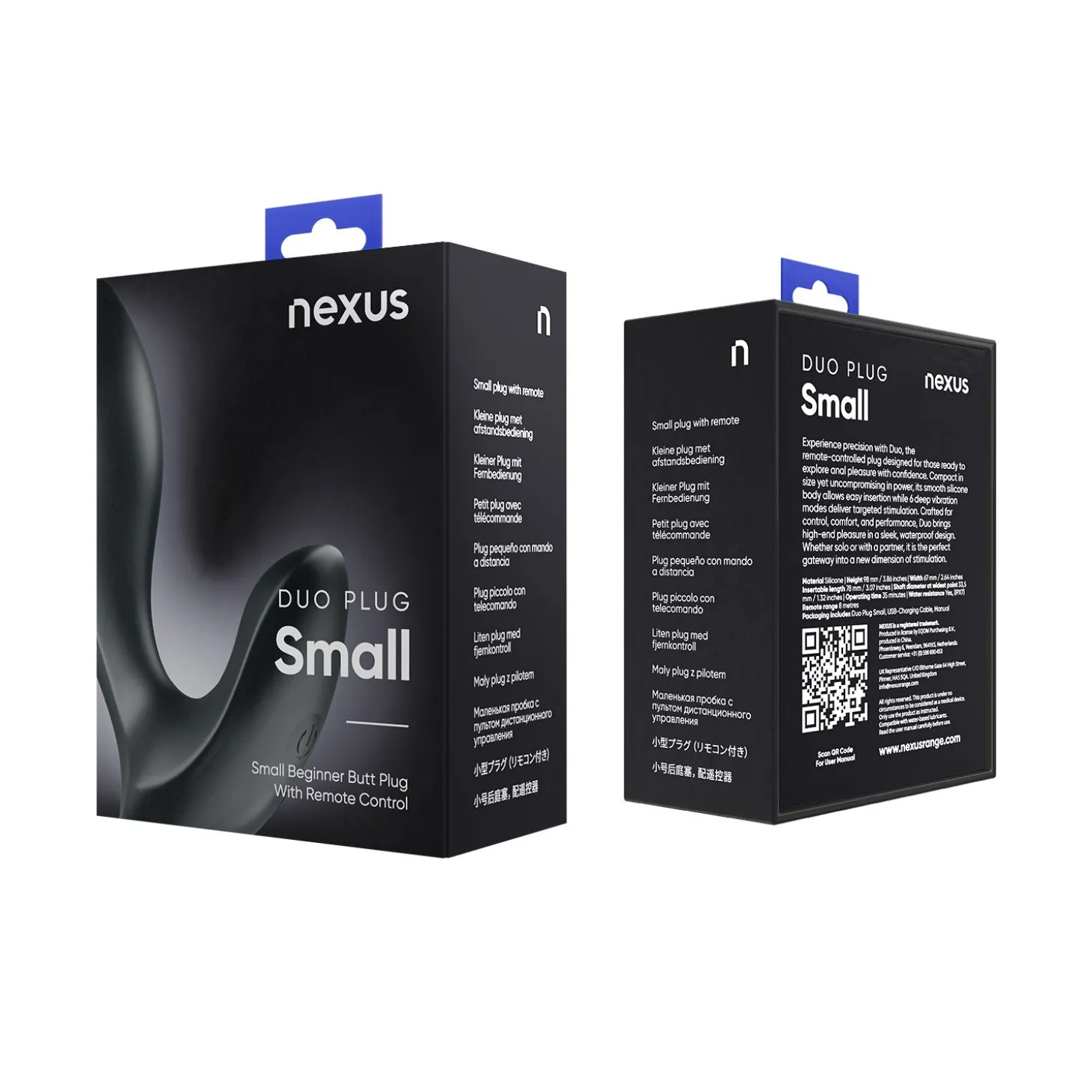 Nexus - Duo Butt Plug Klein - Zwart