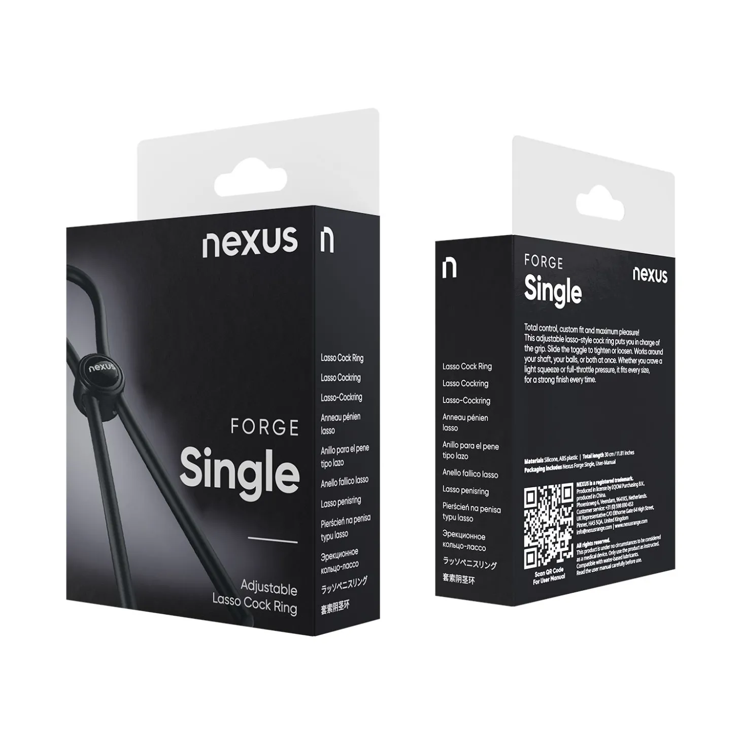 Nexus Forge - Verstelbare Penisring - Zwart