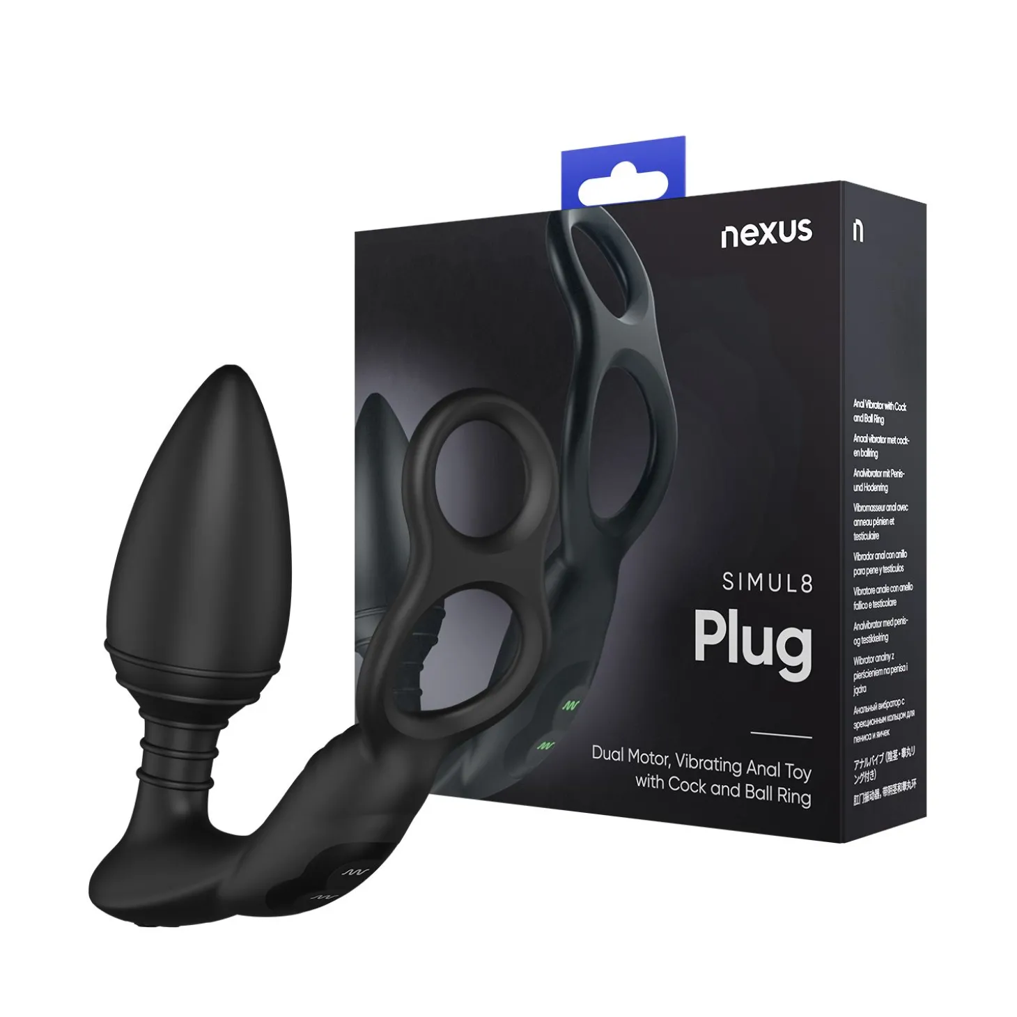 Nexus - Simul8 Buttplug Met Cockring & Ballstretcher