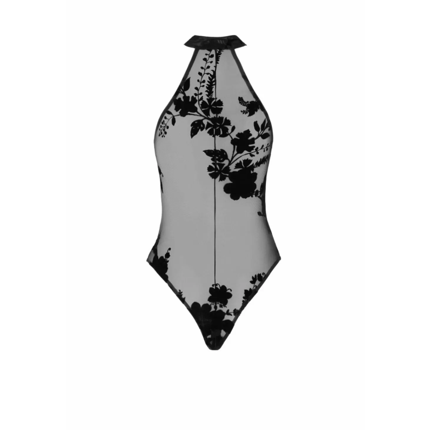 Noir Handmade – Ego Halter Bodysuit – Zwart