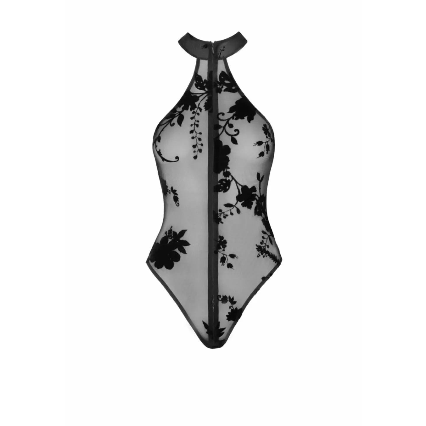 Noir Handmade – Ego Halter Bodysuit – Zwart
