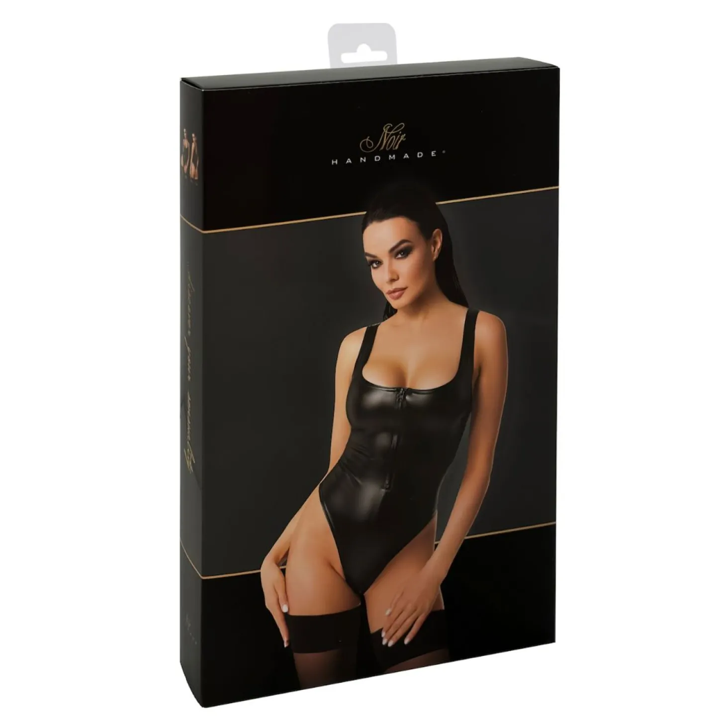 Noir Handmade – Elysium Powerwetlook Body – Zwart
