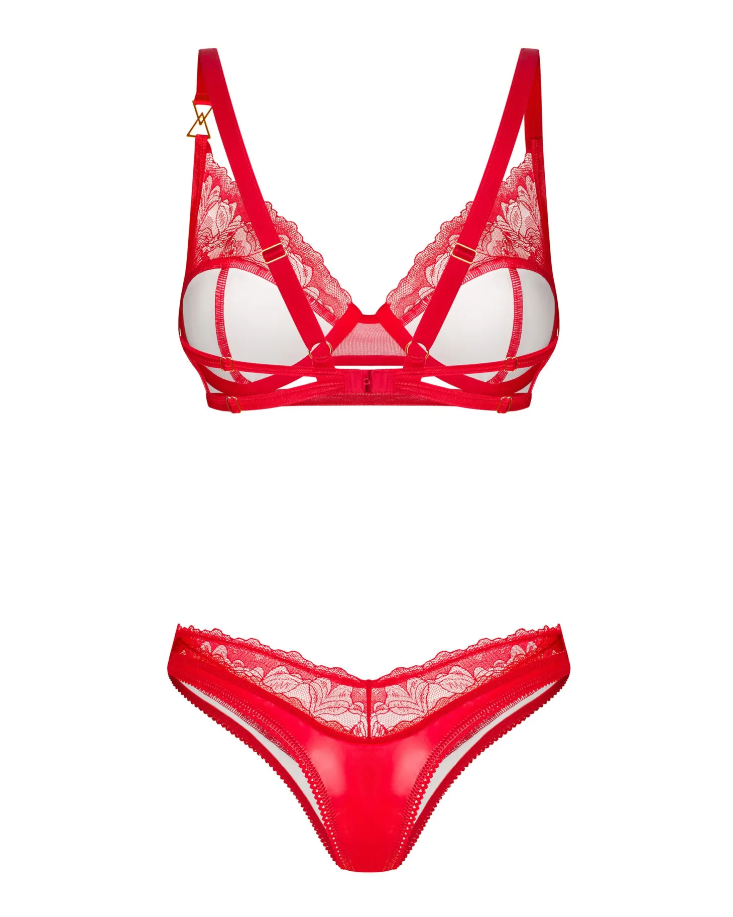 Obsessive - Aliosa Tweedelige Set - Rood