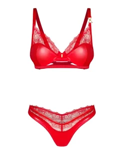 Obsessive - Aliosa Tweedelige Set - Rood