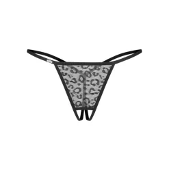 Obsessive – Bianca 2-Pack Crotchless String – Zwart