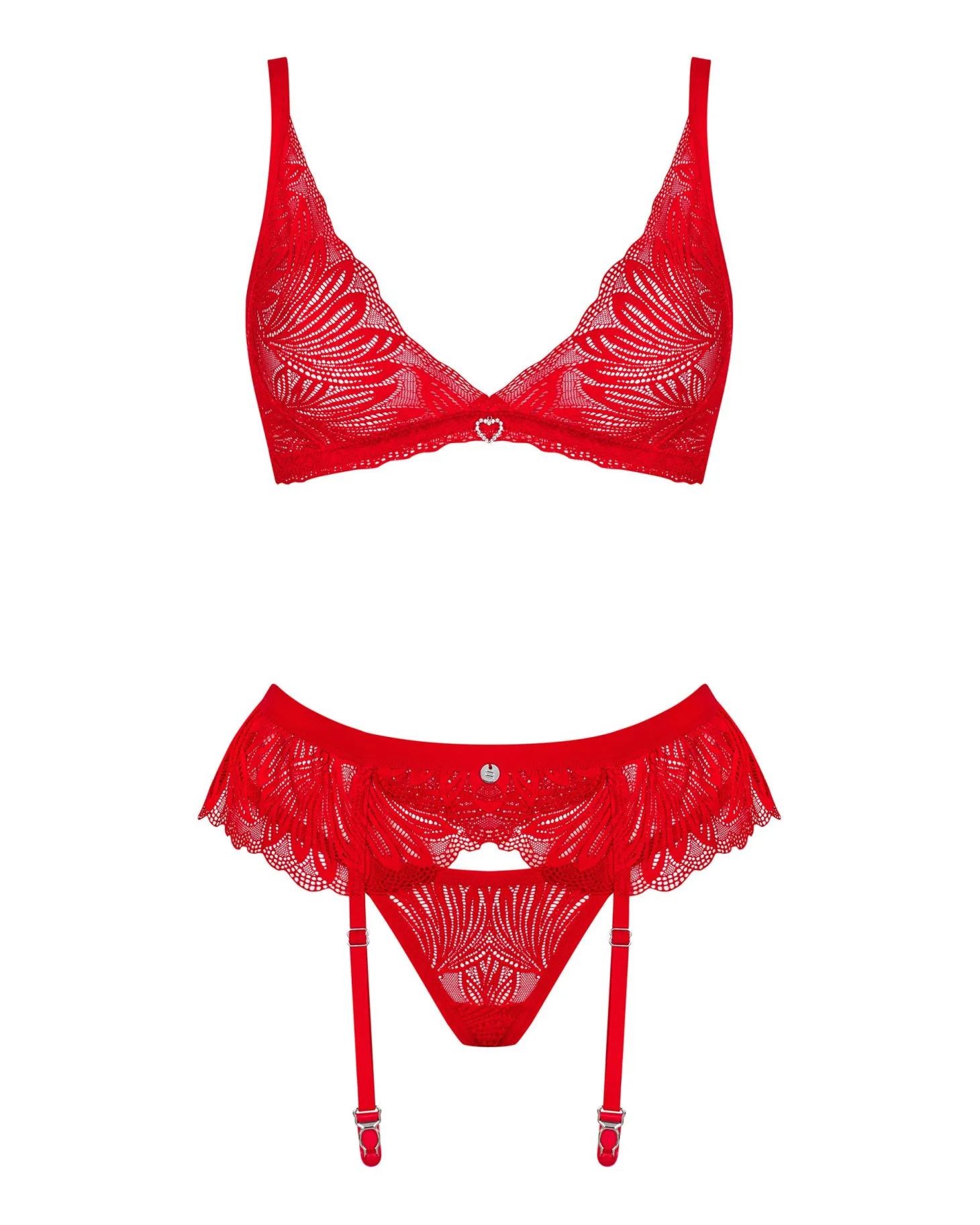 Obsessive - Chilisa Driedelige Set - Rood