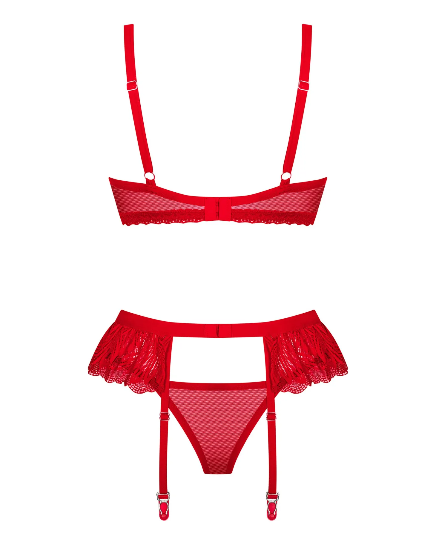 Obsessive - Chilisa Driedelige Set - Rood
