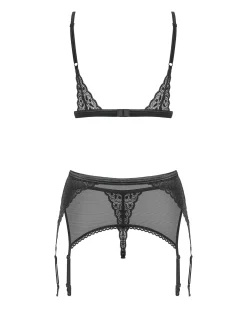 Obsessive - 3-delige Bh-set Shibu - zwart