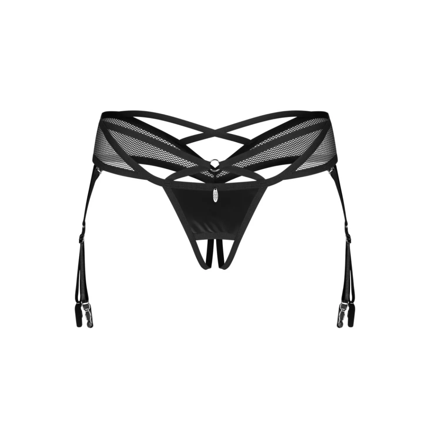 Obsessive – Dominna Crotchless Thong – Black