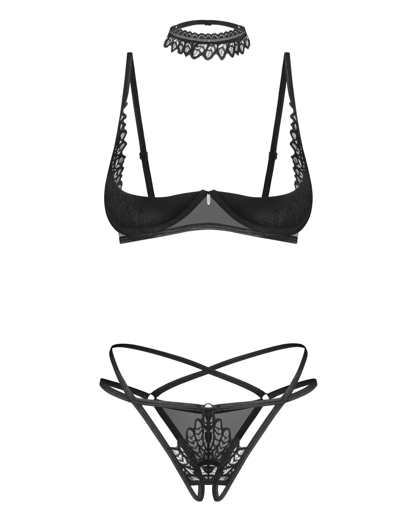 Obsessive - Donarella 3-delige Set - XL/XXL