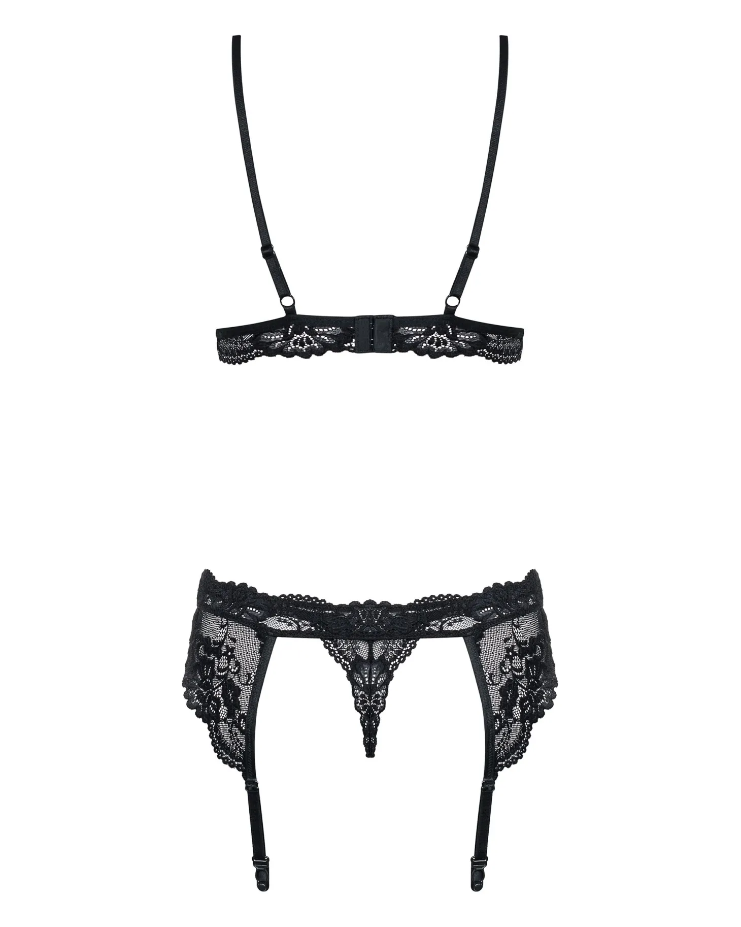 Obsessive - Driedelig Kanten Lingeriesetje
