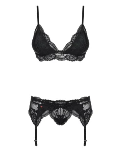 Obsessive - Driedelig Kanten Lingeriesetje