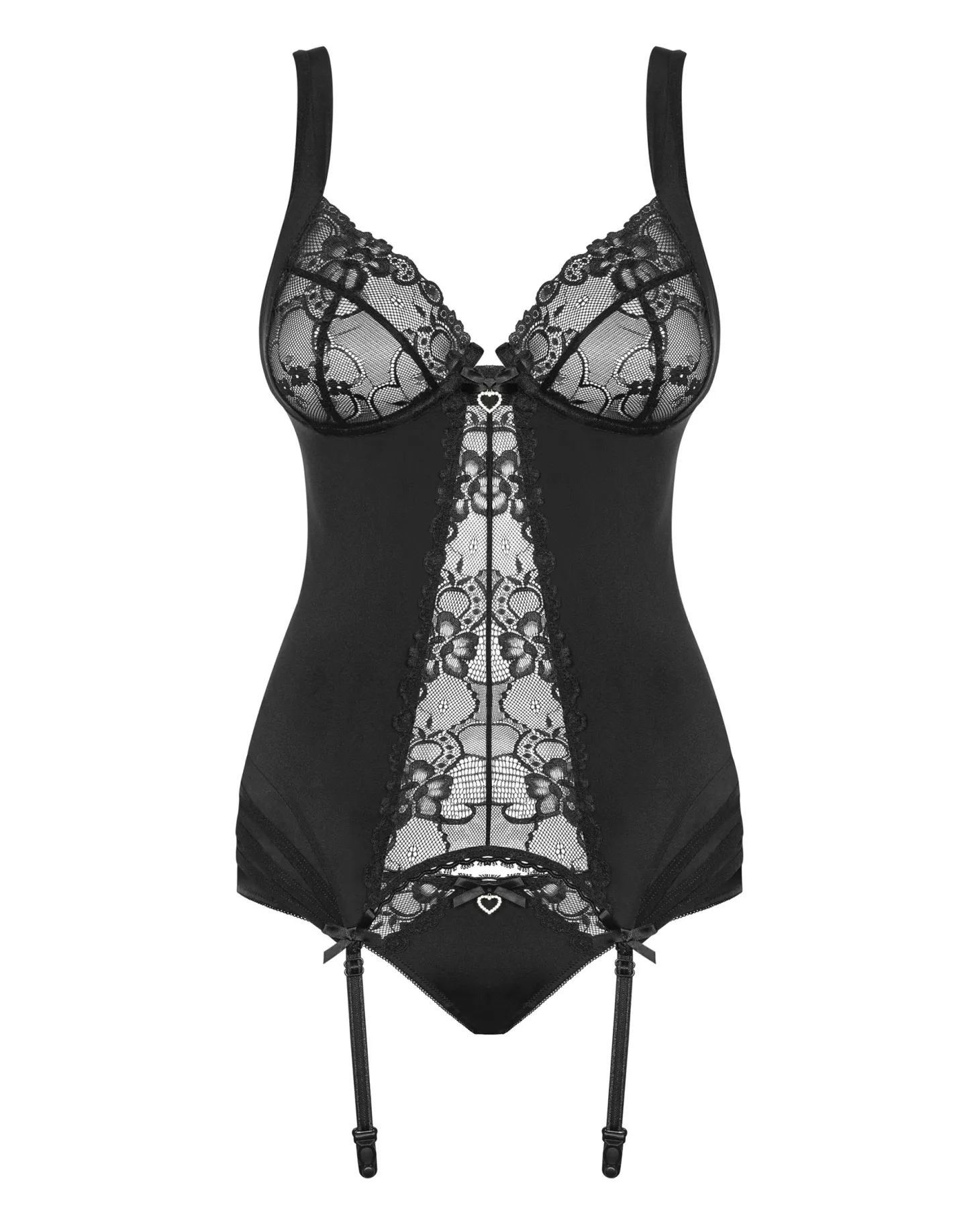 Obsessive - Heartina Jarretel Korset Set